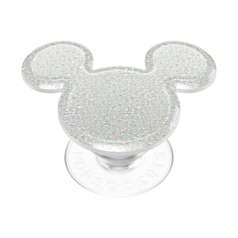 Earridescent White Glitter Mickey Mouse image number 1